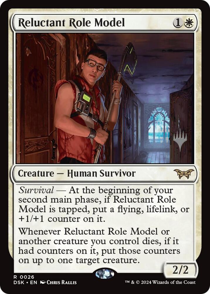 Reluctant Role Model 26 card from Promo Pack: Duskmourn: House of Horror