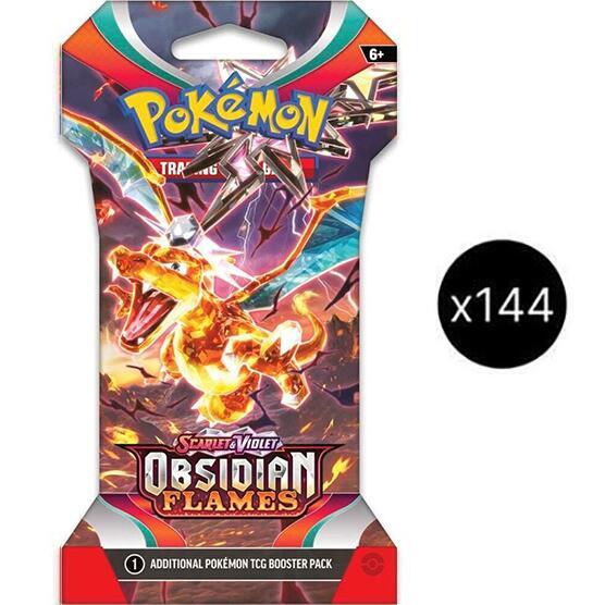 Obsidian Flames Sleeved Booster Pack Case card from SV03: Obsidian Flames