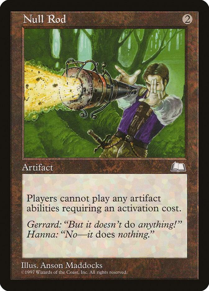 Null Rod card from Weatherlight