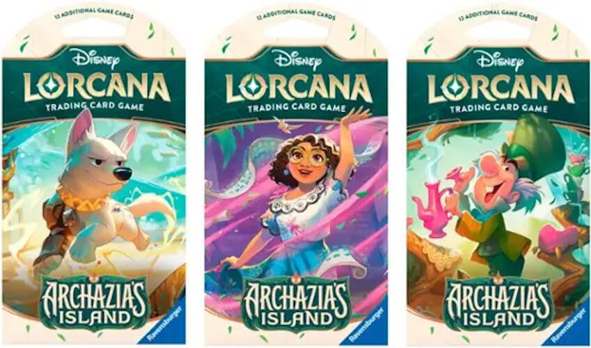 Disney Lorcana: Archazia's Island Sleeved Booster Pack Art Bundle card from Archazia's Island
