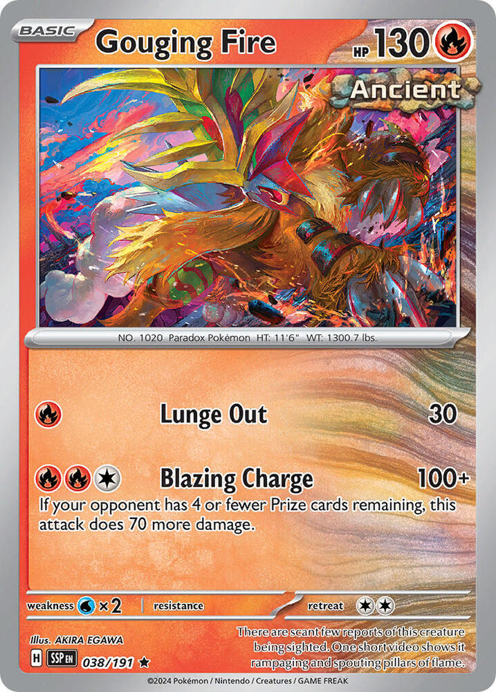 Gouging Fire 038/191 card from Deck Exclusives