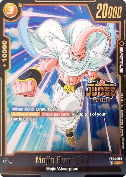 Majin Buu : Evil (Judge Pack (Store Judge) 03) FB04-092 card from Tournament and Championship Promos