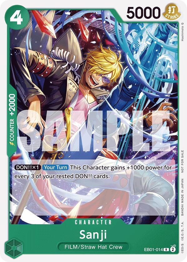 Sanji (Tournament Pack 2025 Vol. 1) EB01-014 card from One Piece Promotion Cards
