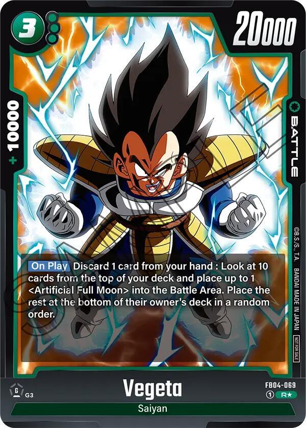 Vegeta (Tournament Pack 05) FB04-069 card from Tournament and Championship Promos