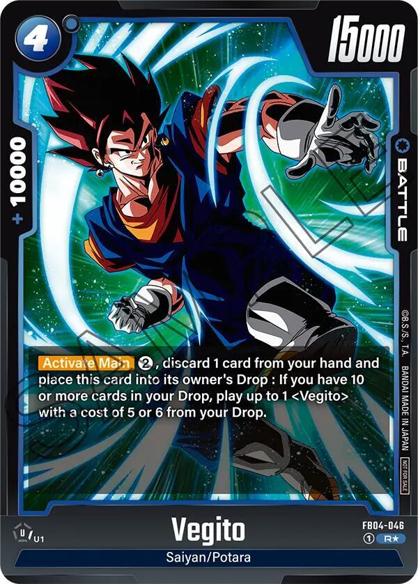 Vegito (Tournament Pack 05) FB04-046 card from Tournament and Championship Promos