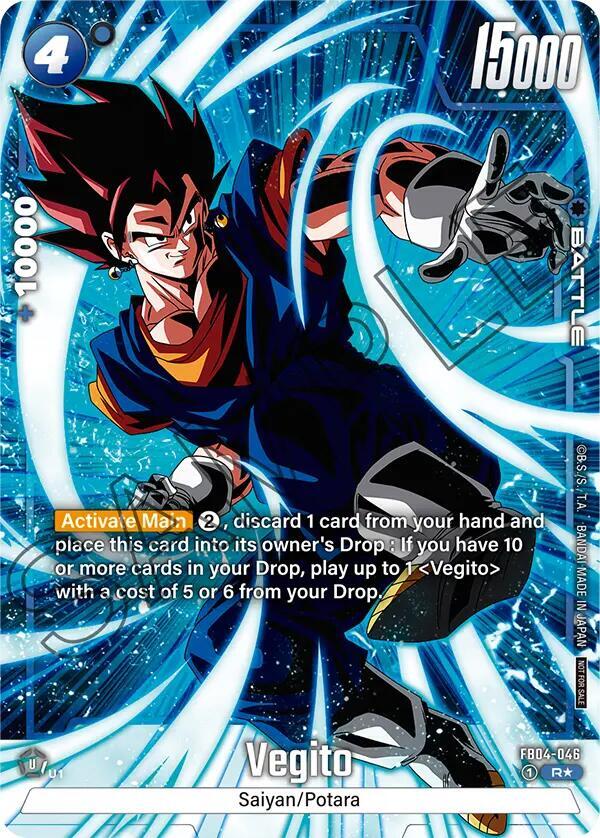 Vegito (Tournament Pack -Winner- 05) FB04-046 card from Tournament and Championship Promos