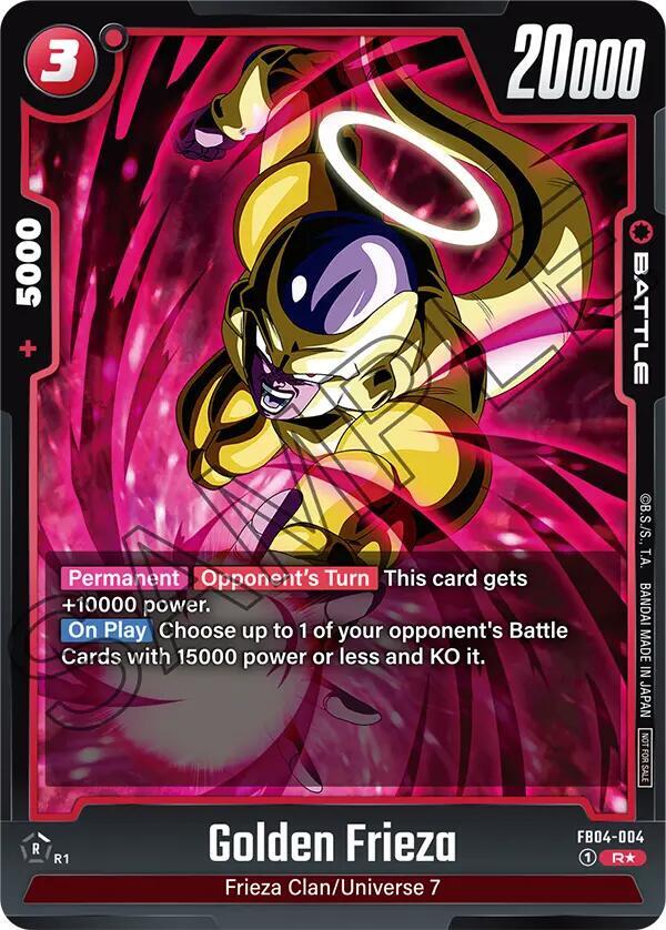 Golden Frieza (Tournament Pack 05) FB04-004 card from Tournament and Championship Promos