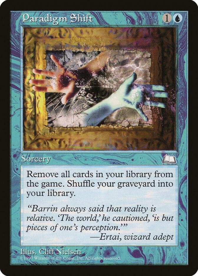 Paradigm Shift card from Weatherlight