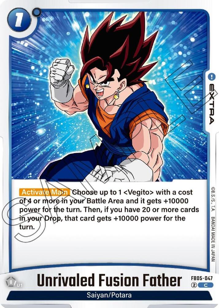Unrivaled Fusion Father FB05-047 card from New Adventure