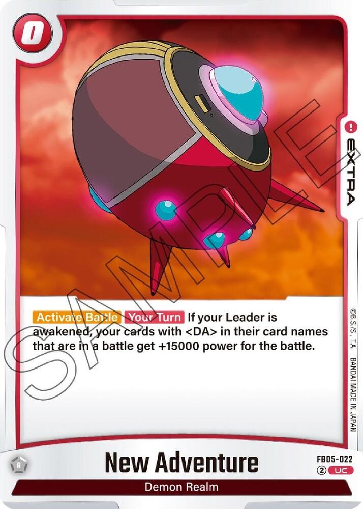 New Adventure FB05-022 card from New Adventure