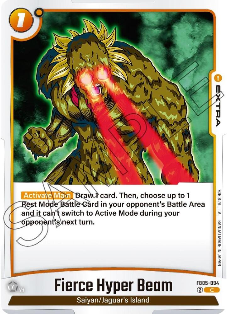 Fierce Hyper Beam FB05-094 card from New Adventure
