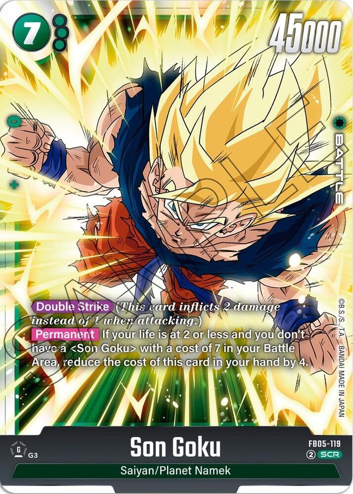 Son Goku FB05-119 card from New Adventure