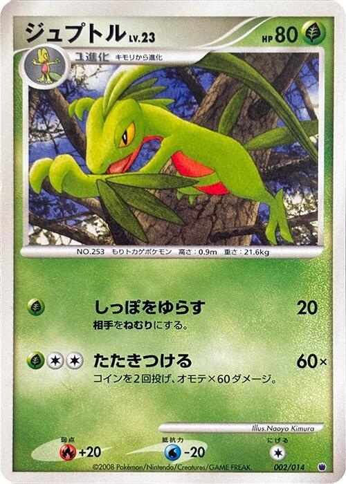 Grovyle 002/014 card from Giratina vs Dialga Deck Kit (Giratina)