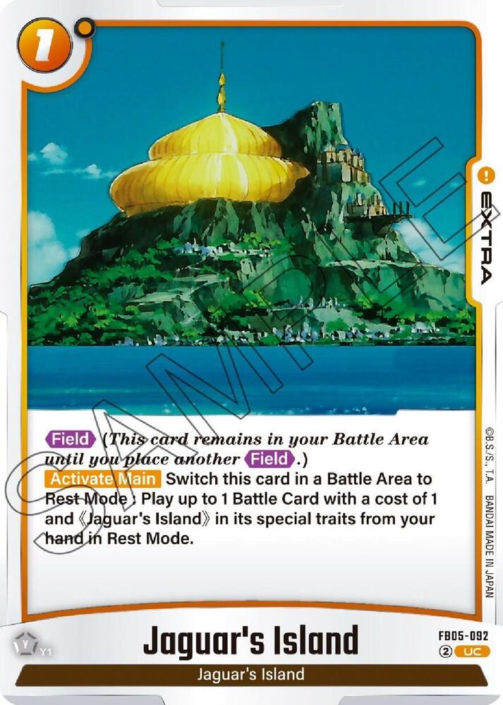 Jaguar's Island FB05-092 card from New Adventure