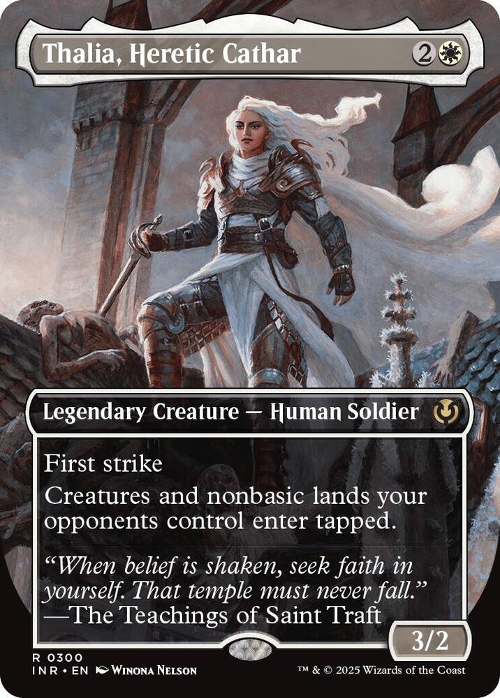 Thalia, Heretic Cathar (Borderless) 300 card from Innistrad Remastered