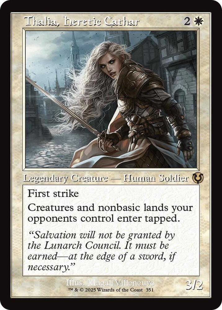 Thalia, Heretic Cathar (Retro Frame) 351 card from Innistrad Remastered