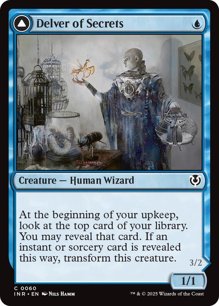 Delver of Secrets 60 card from Innistrad Remastered