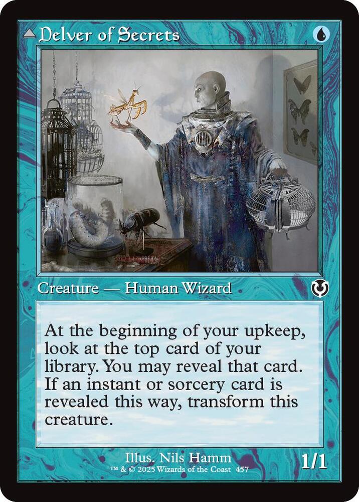 Delver of Secrets (Retro Frame) 457 card from Innistrad Remastered