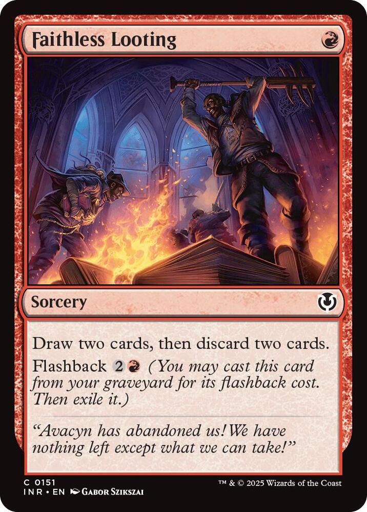 Faithless Looting 151 card from Innistrad Remastered