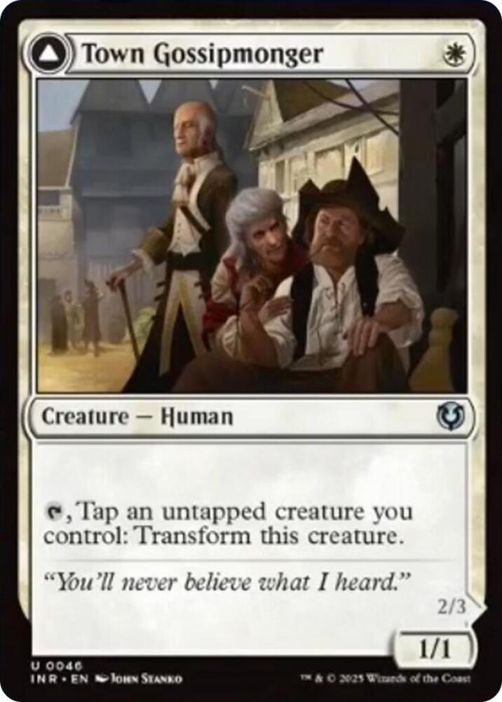 Town Gossipmonger 46 card from Innistrad Remastered