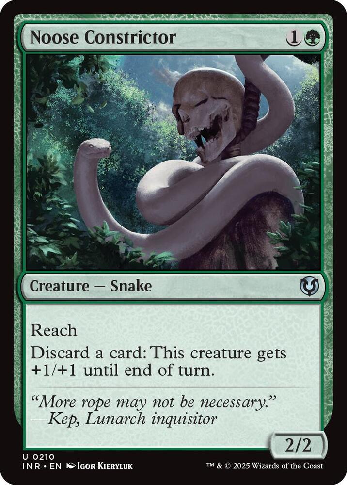 Noose Constrictor 210 card from Innistrad Remastered