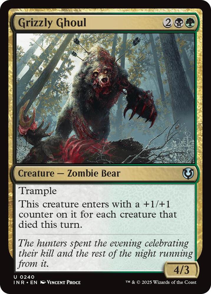 Grizzly Ghoul 240 card from Innistrad Remastered