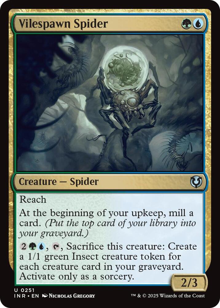 Vilespawn Spider 251 card from Innistrad Remastered