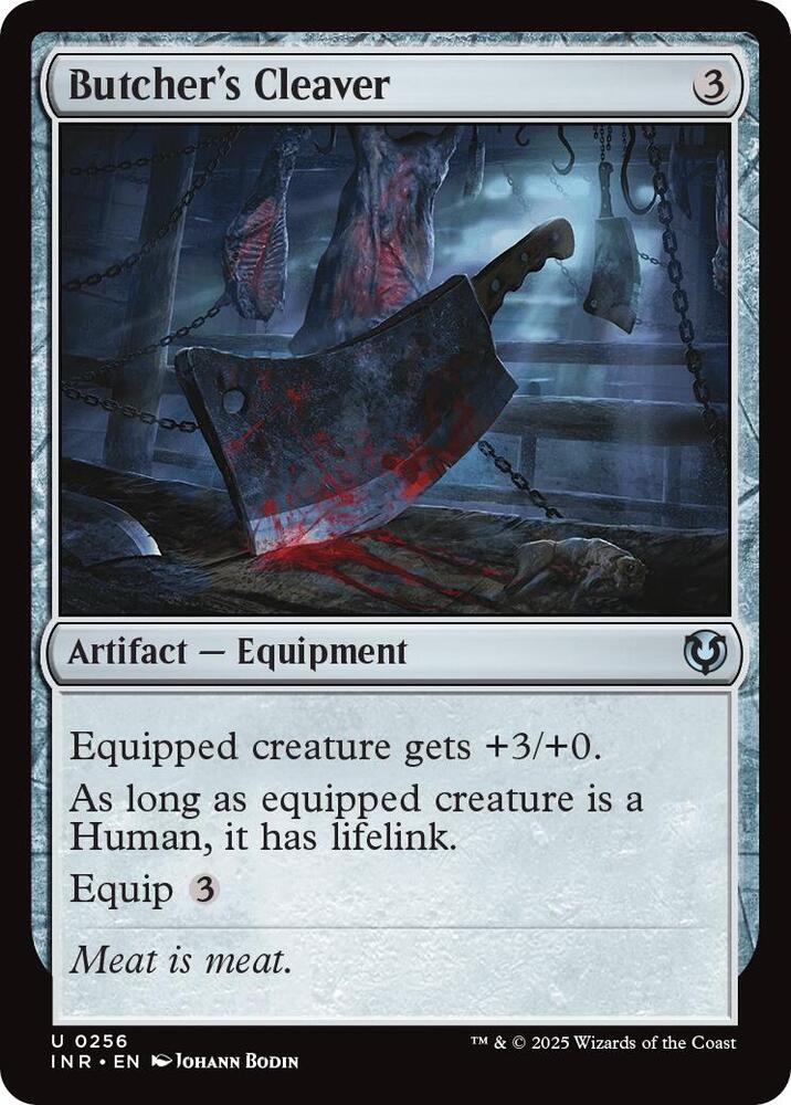 Butcher's Cleaver 256 card from Innistrad Remastered