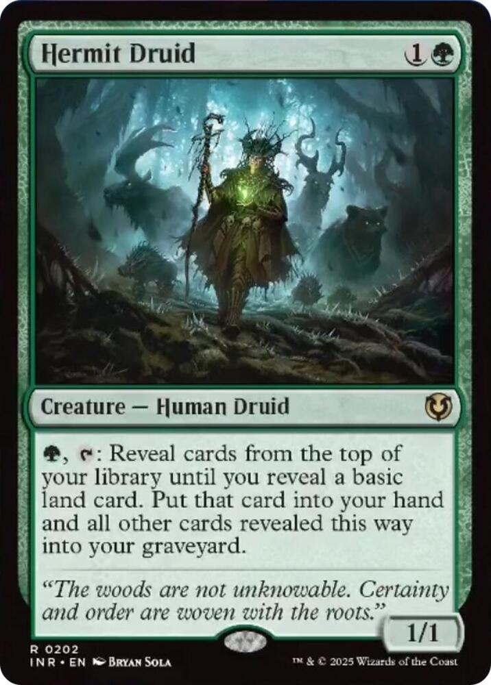 Hermit Druid 202 card from Innistrad Remastered