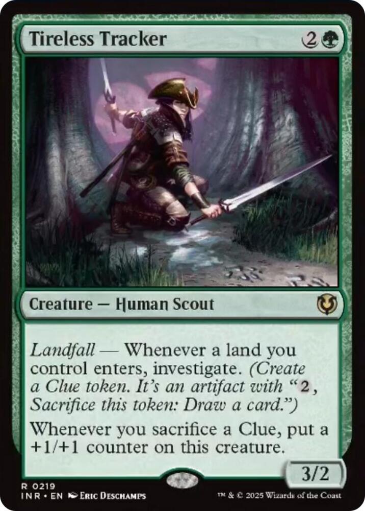 Tireless Tracker 219 card from Innistrad Remastered