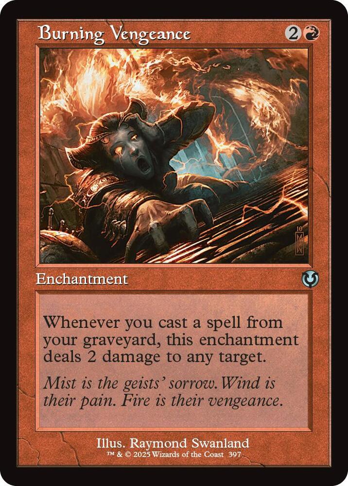 Burning Vengeance (Retro Frame) 397 card from Innistrad Remastered