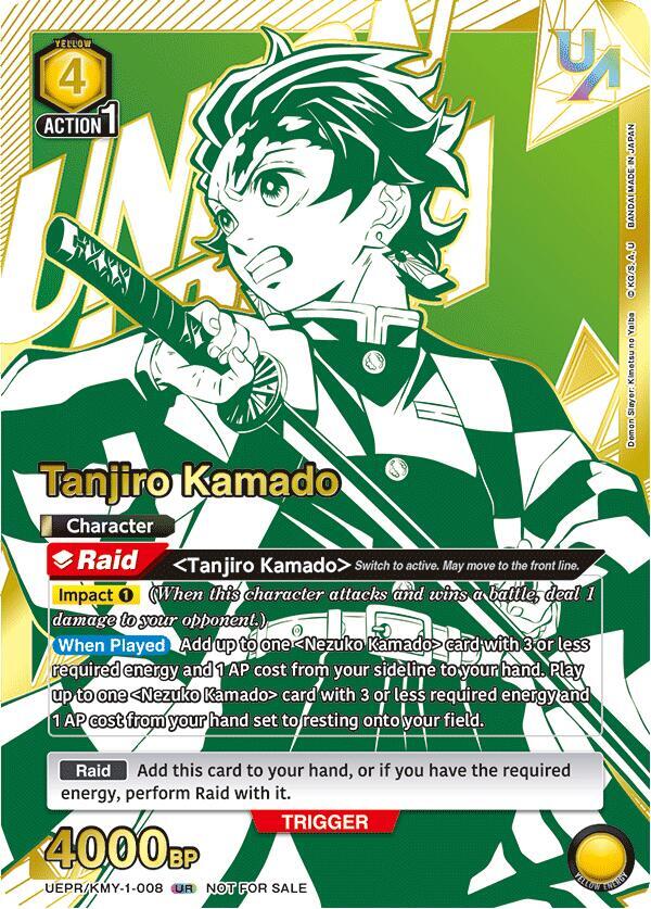 Tanjiro Kamado UEPR/KMY-1-008 card from Union Arena Promotion Cards