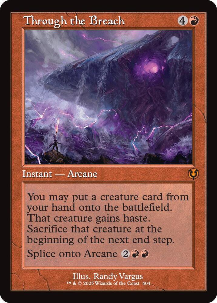 Through the Breach (Retro Frame) 404 card from Innistrad Remastered
