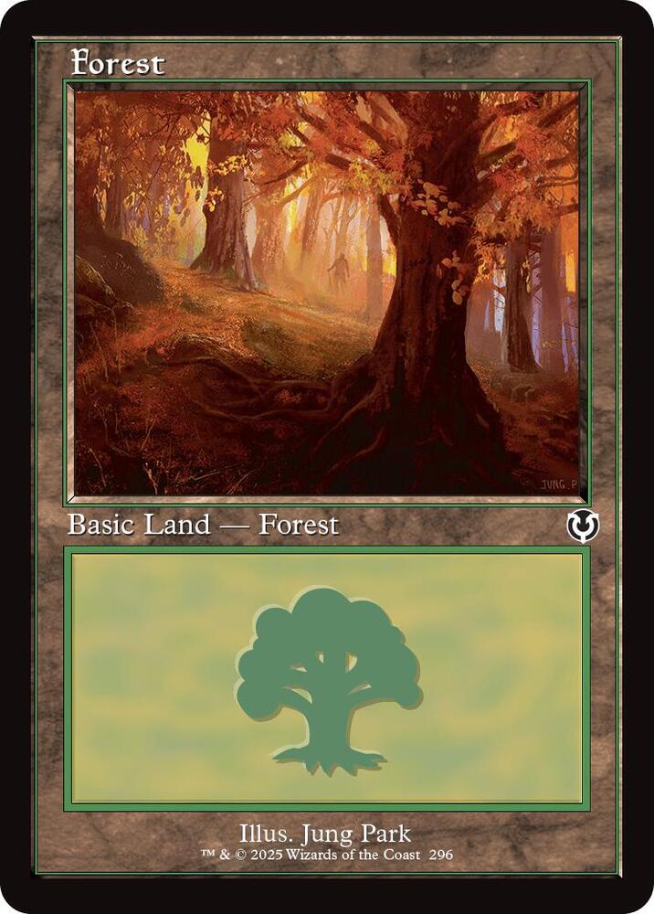 Forest (Retro Frame) 296 card from Innistrad Remastered