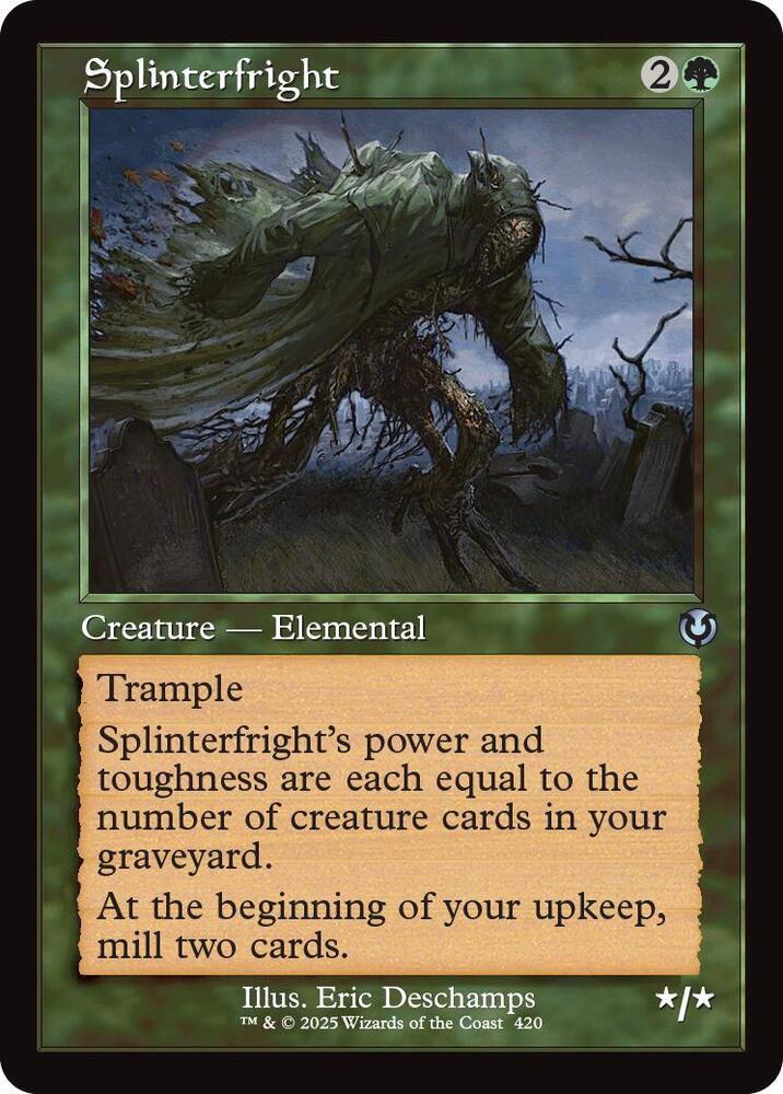 Splinterfright (Retro Frame) 420 card from Innistrad Remastered