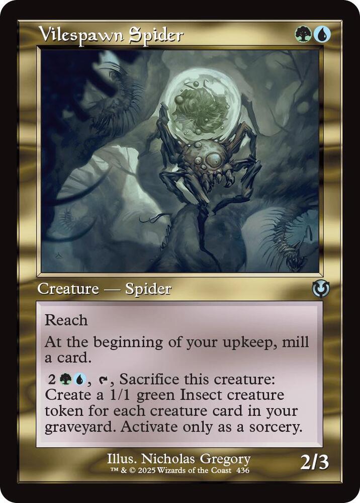 Vilespawn Spider (Retro Frame) 436 card from Innistrad Remastered