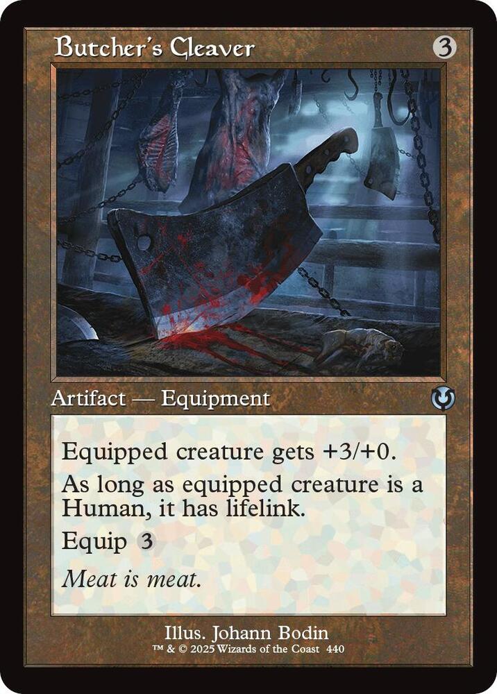 Butcher's Cleaver (Retro Frame) 440 card from Innistrad Remastered