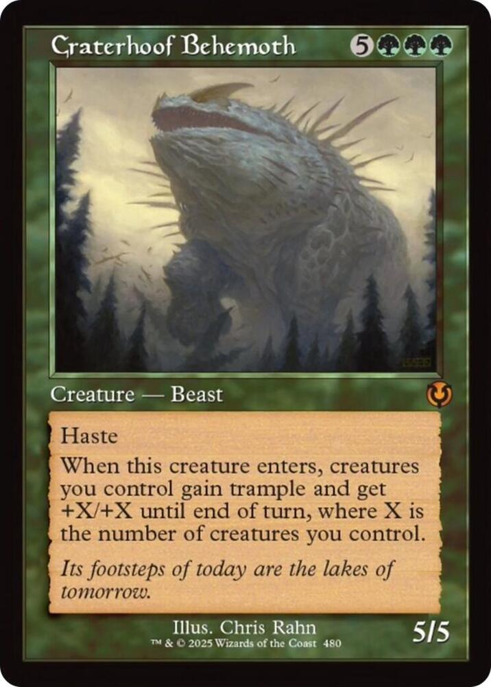 Craterhoof Behemoth (Retro Frame) 480 card from Innistrad Remastered