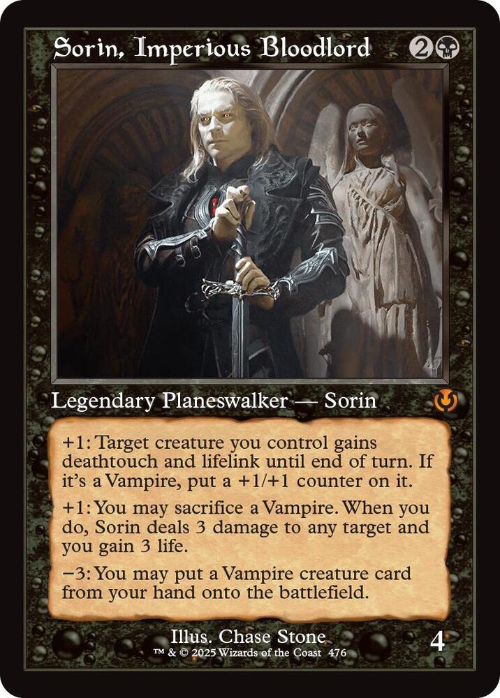 Sorin, Imperious Bloodlord (Retro Frame) 476 card from Innistrad Remastered