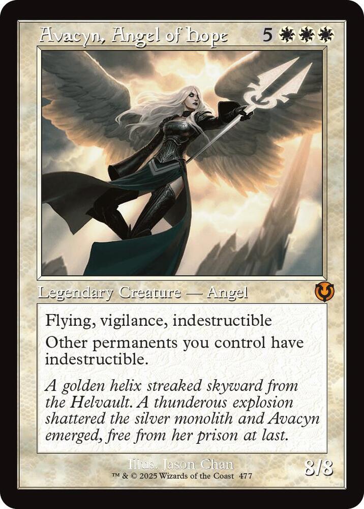 Avacyn, Angel of Hope (Retro Frame) 477 card from Innistrad Remastered
