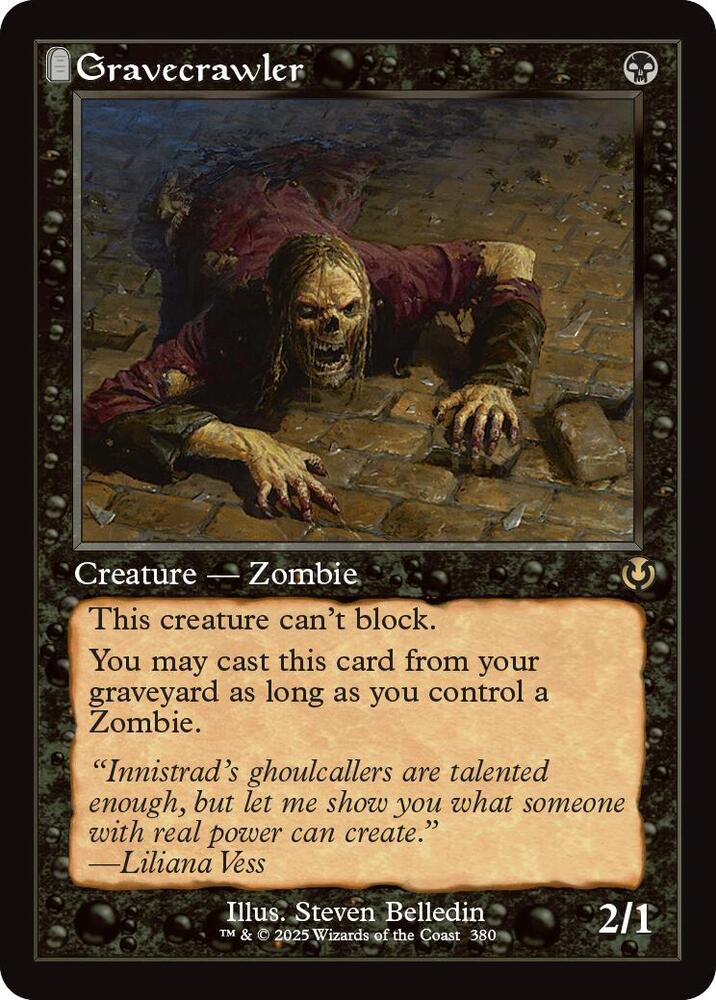 Gravecrawler (Retro Frame) 380 card from Innistrad Remastered