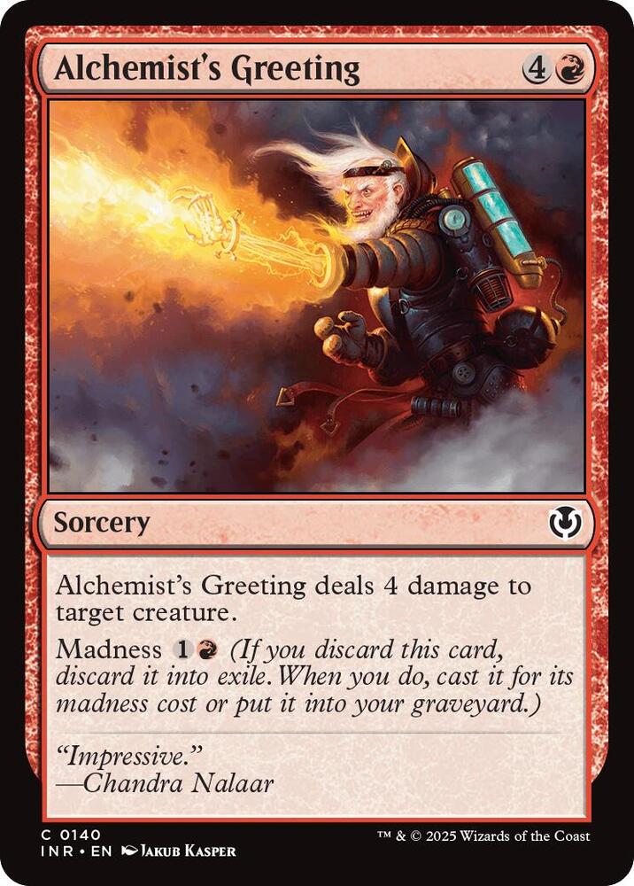 Alchemist's Greeting 140 card from Innistrad Remastered