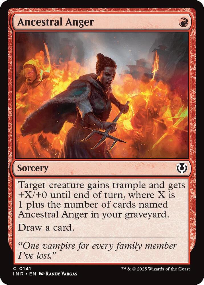Ancestral Anger 141 card from Innistrad Remastered