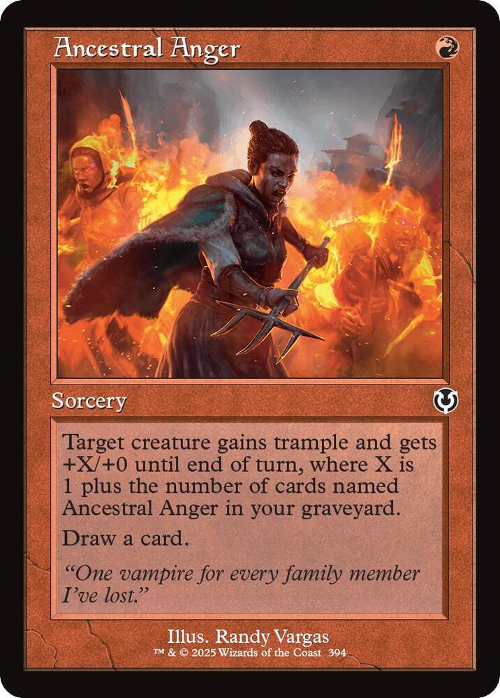 Ancestral Anger (Retro Frame) 394 card from Innistrad Remastered