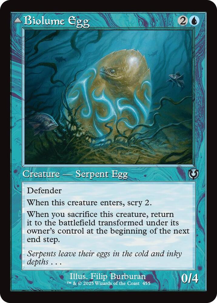 Biolume Egg (Retro Frame) 455 card from Innistrad Remastered
