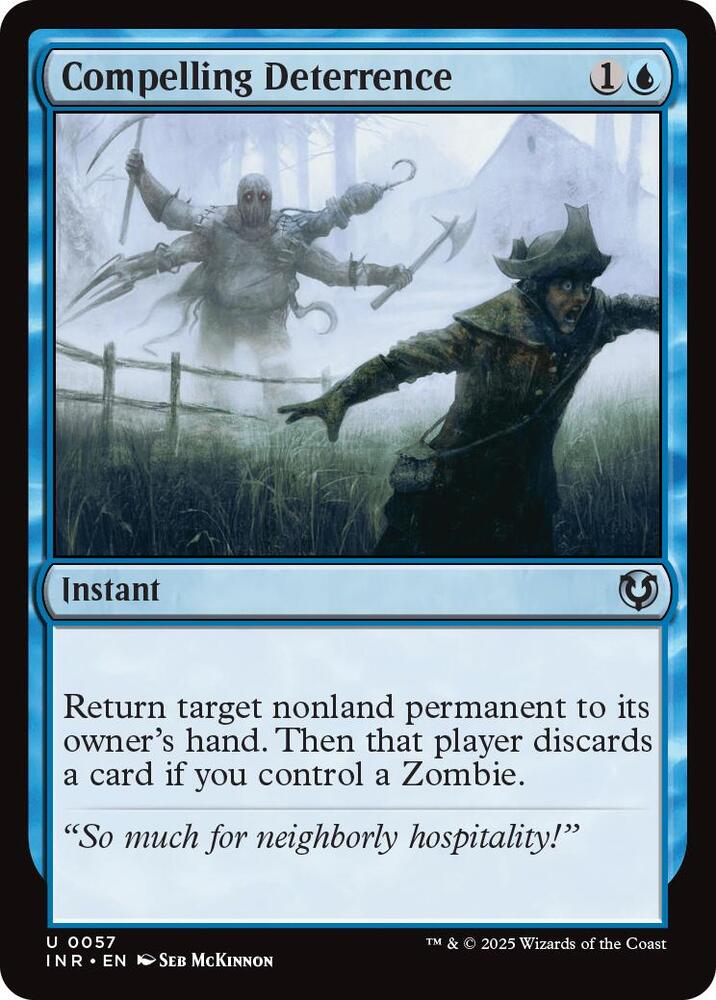 Compelling Deterrence 57 card from Innistrad Remastered