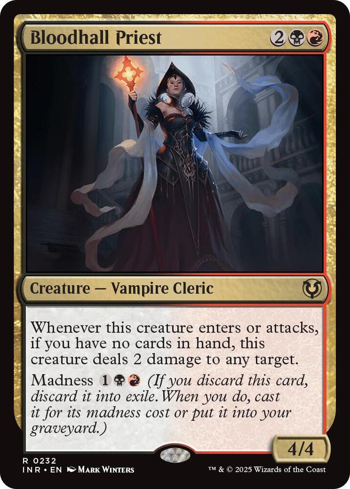 Bloodhall Priest 232 card from Innistrad Remastered