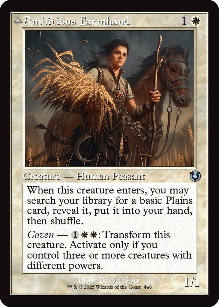 Ambitious Farmhand (Retro Frame) 448 card from Innistrad Remastered