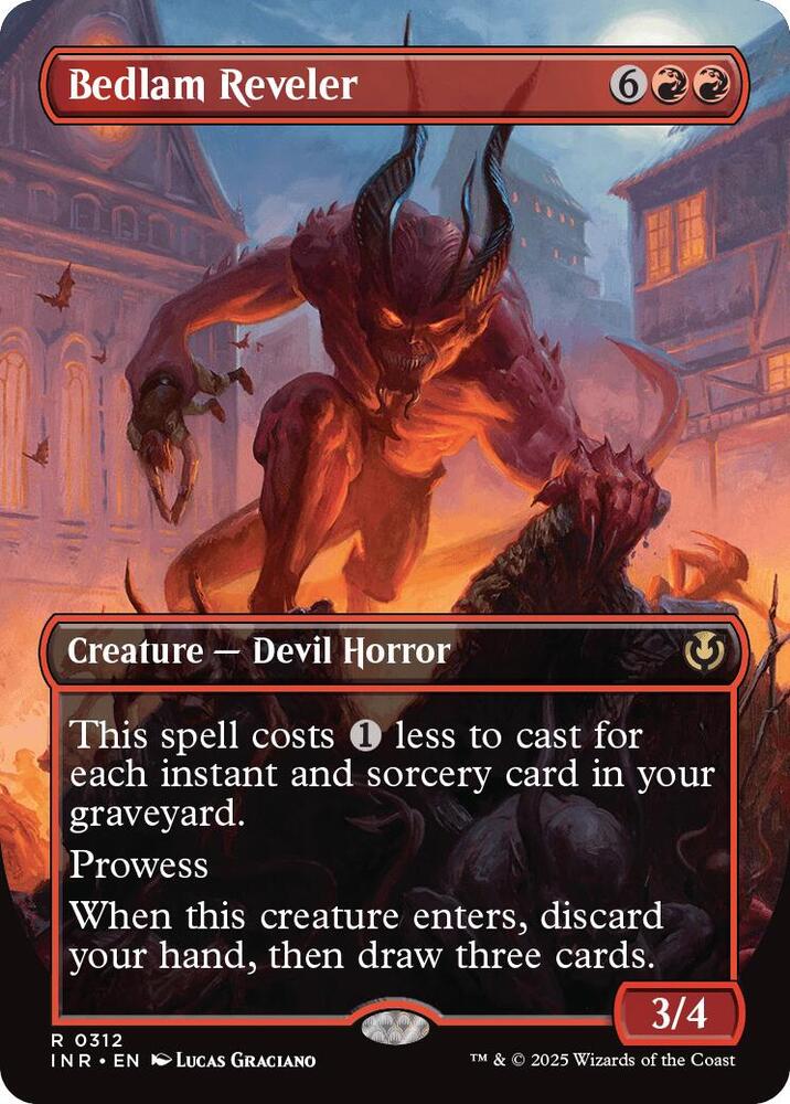 Bedlam Reveler (Borderless) 312 card from Innistrad Remastered