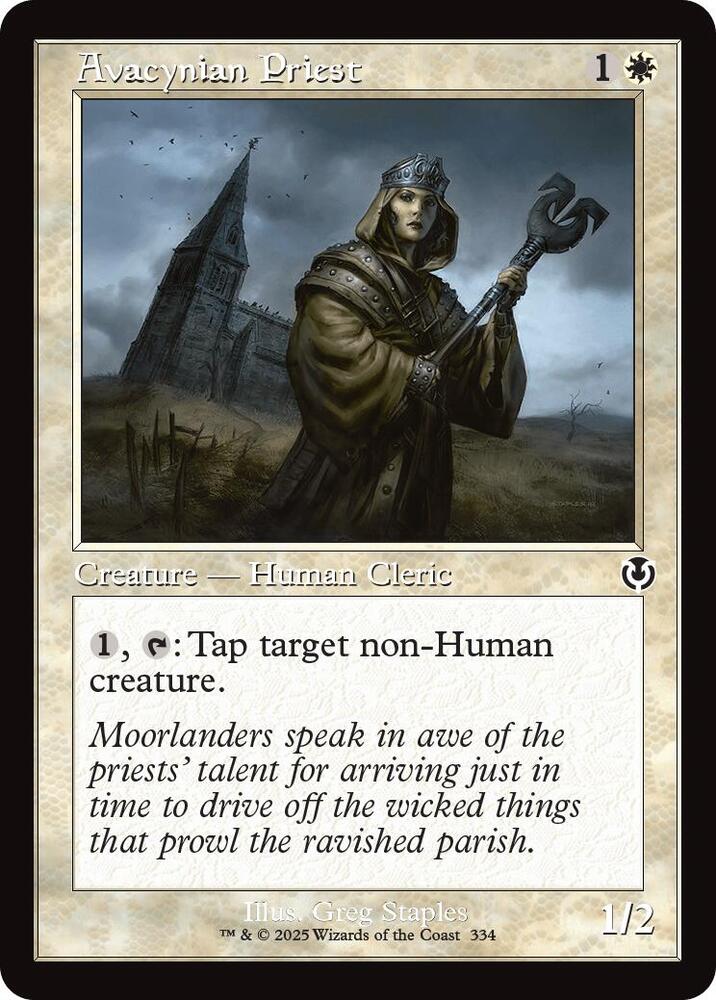 Avacynian Priest (Retro Frame) 334 card from Innistrad Remastered